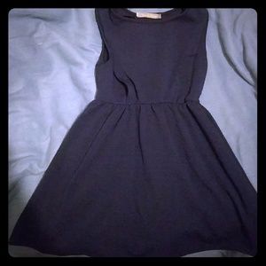 Blue skater mini dress